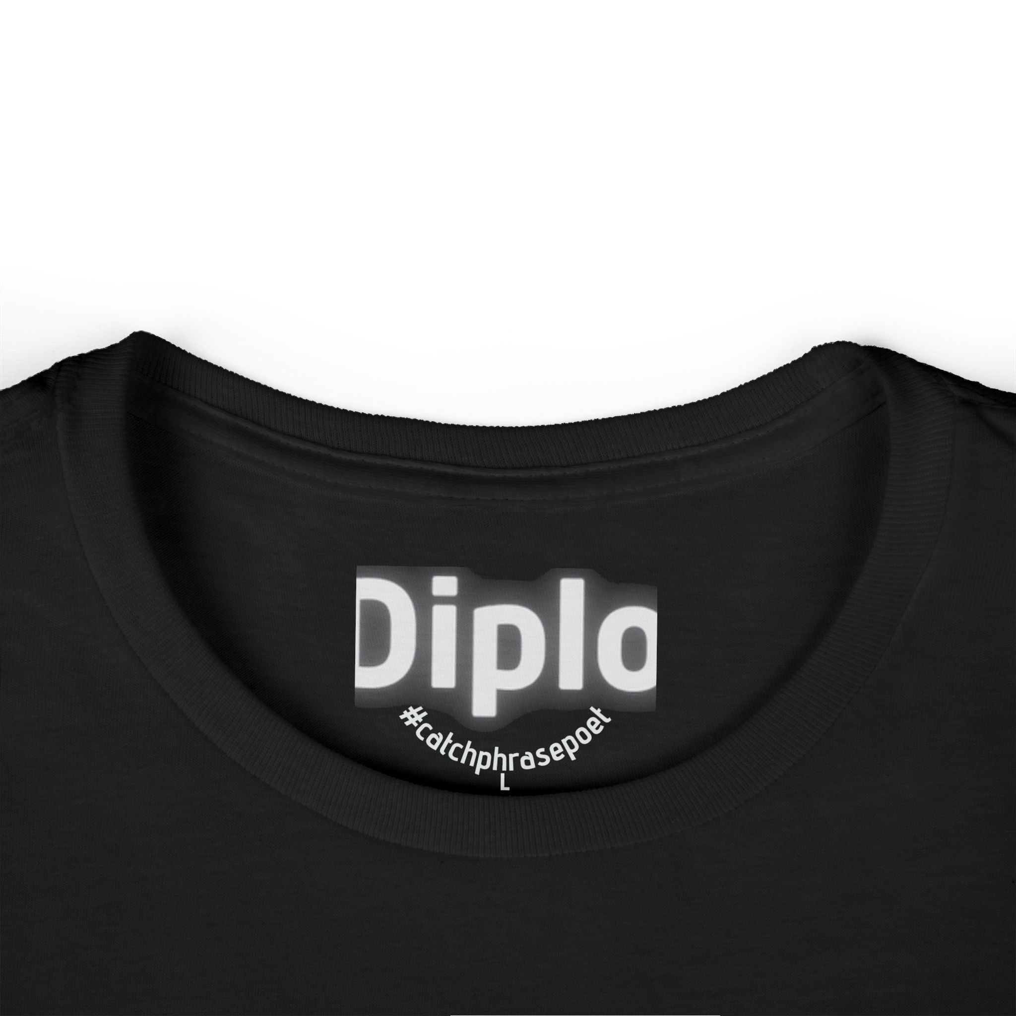 Diplomatic Guide Tee | Black Text Graphic Womens T-Shirt