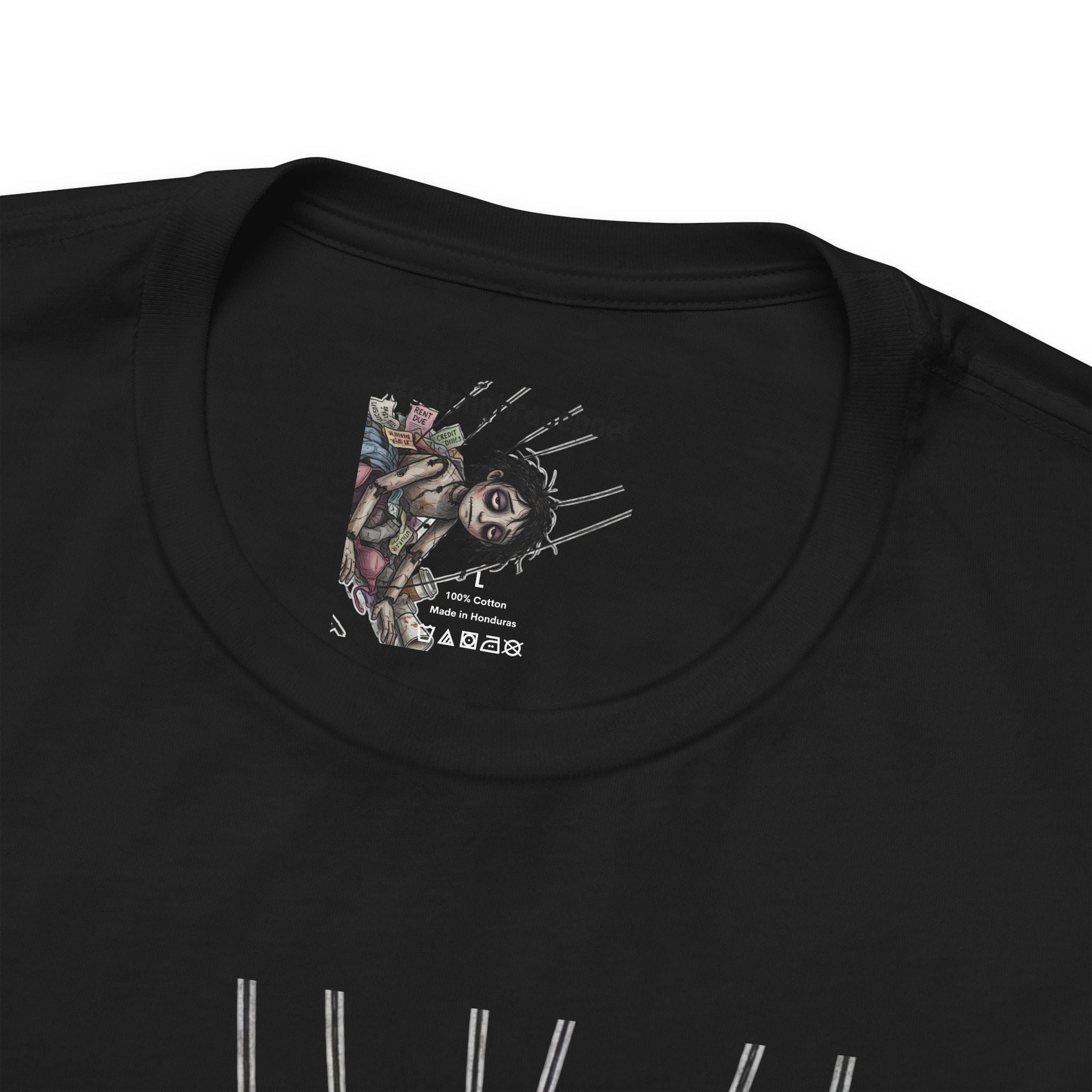 I Hate Adulting T‑Shirt — Cute Creepy Doll Graphic Tee for Adults Who Hate Responsibilities