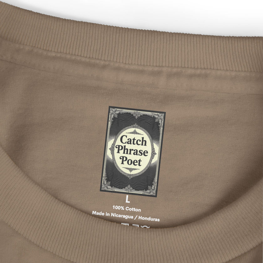 Fight or Flight Tee — Retro Typewriter Text Cotton T-Shirt