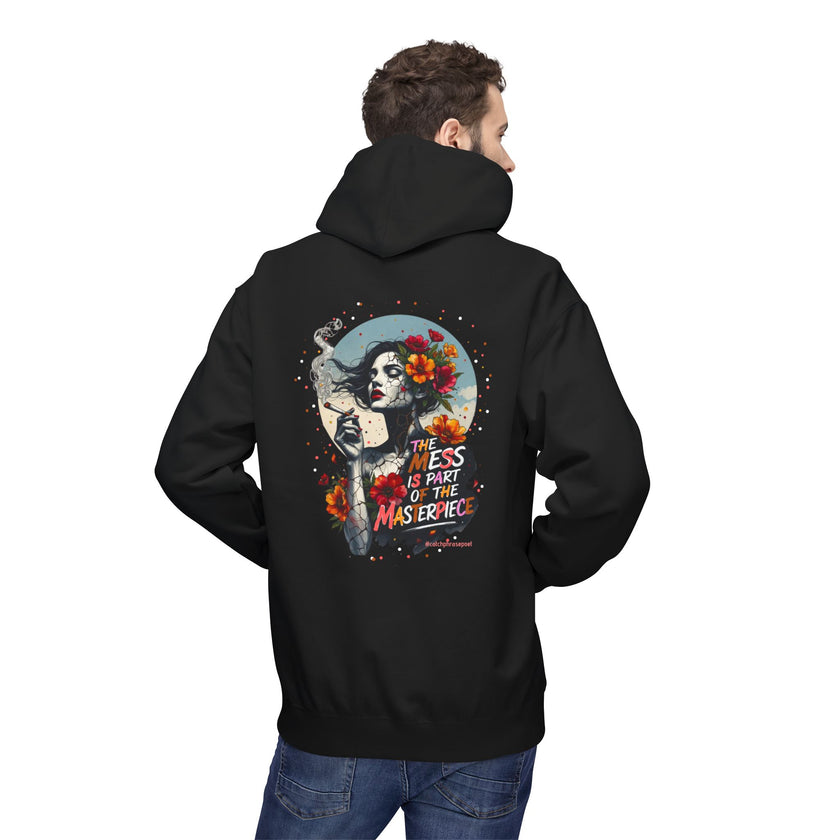 Skull & Femme Floral Hoodie — 