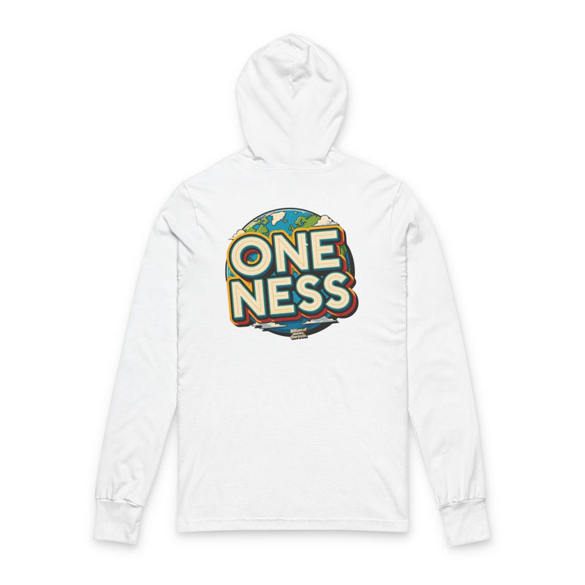 Oneness Hoodie Long Sleeve Tee — Global Unity Flag Design