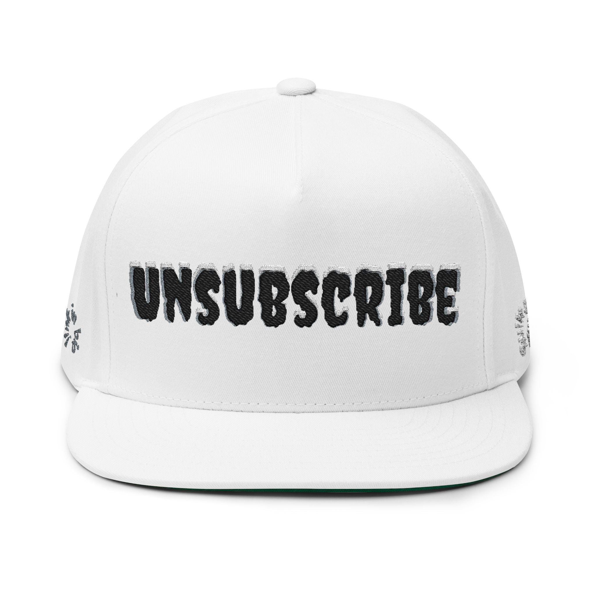 Embroidered 'Subscribe' Red TV Patch Flat Bill Cap