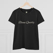 Bloom Quietly Women's Tee — Minimal Inspirational Script T-Shirt