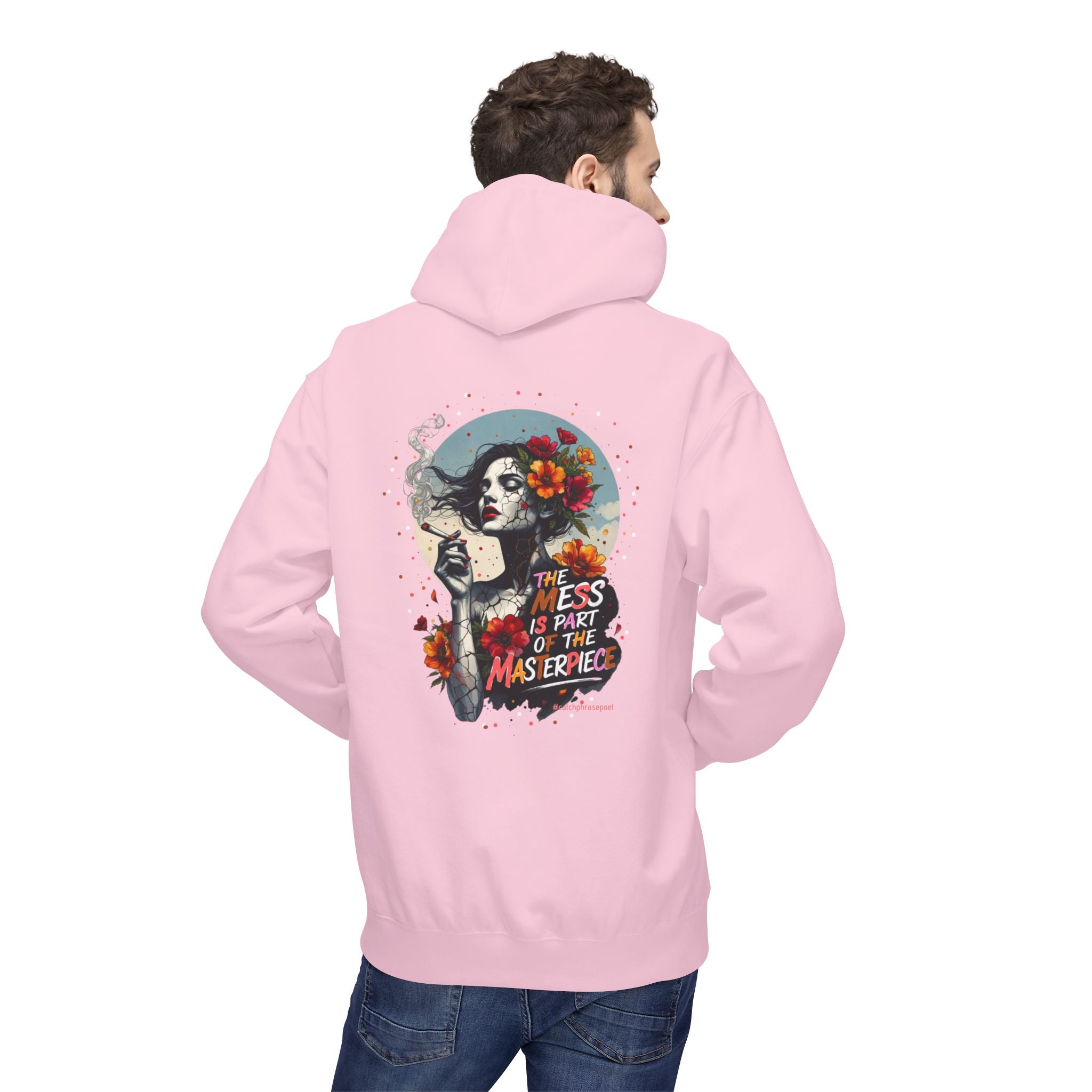 Skull & Femme Floral Hoodie — 
