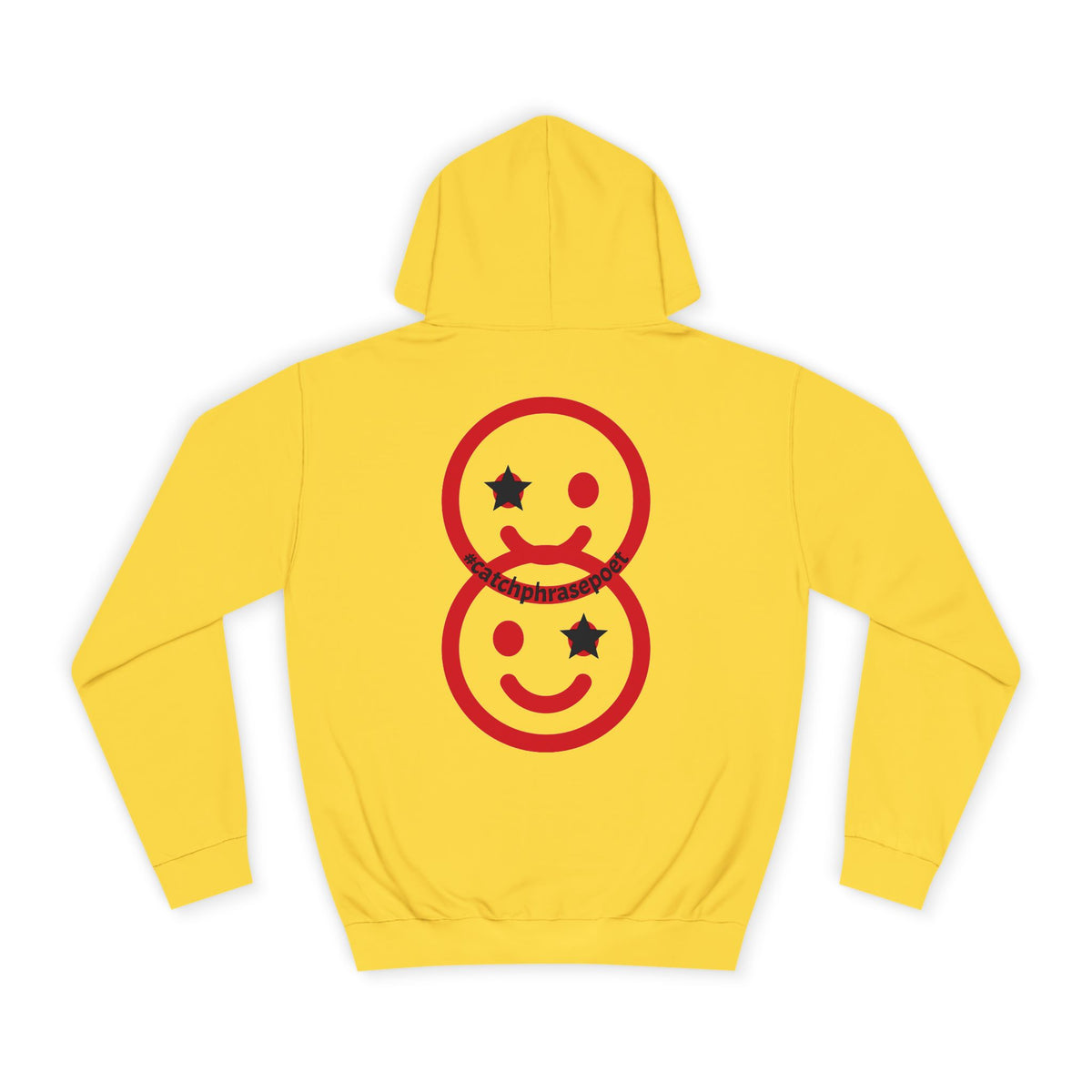 Smiley Duo Hoodie — Playful Star-Eye Graphic Pullover