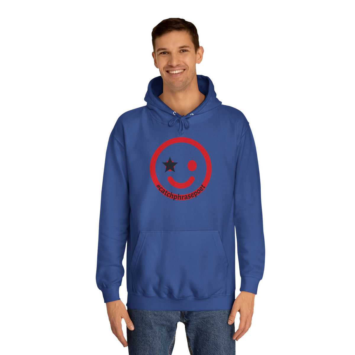 Smiley Duo Hoodie — Playful Star-Eye Graphic Pullover