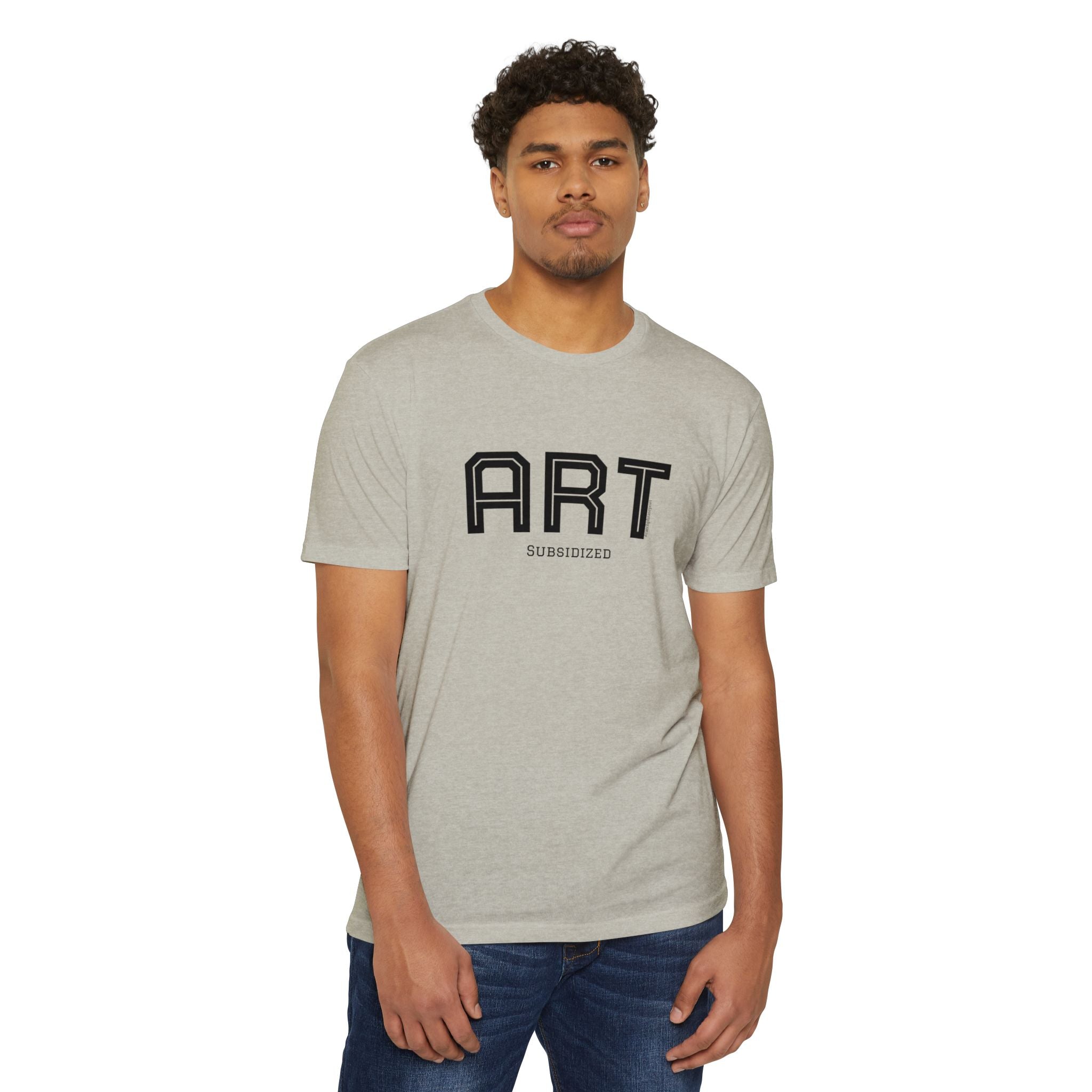 ART Subsidized Graphic T-Shirt — Retro Collegiate Lettering Tee