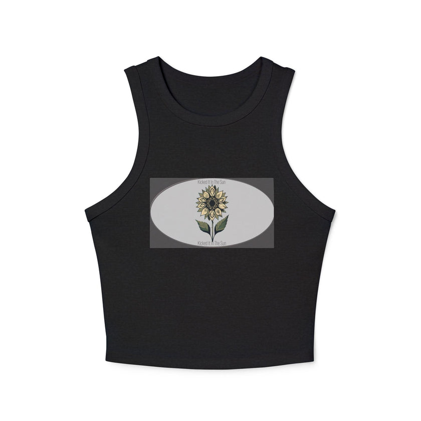 Sunflower Graphic Racer Tank Top