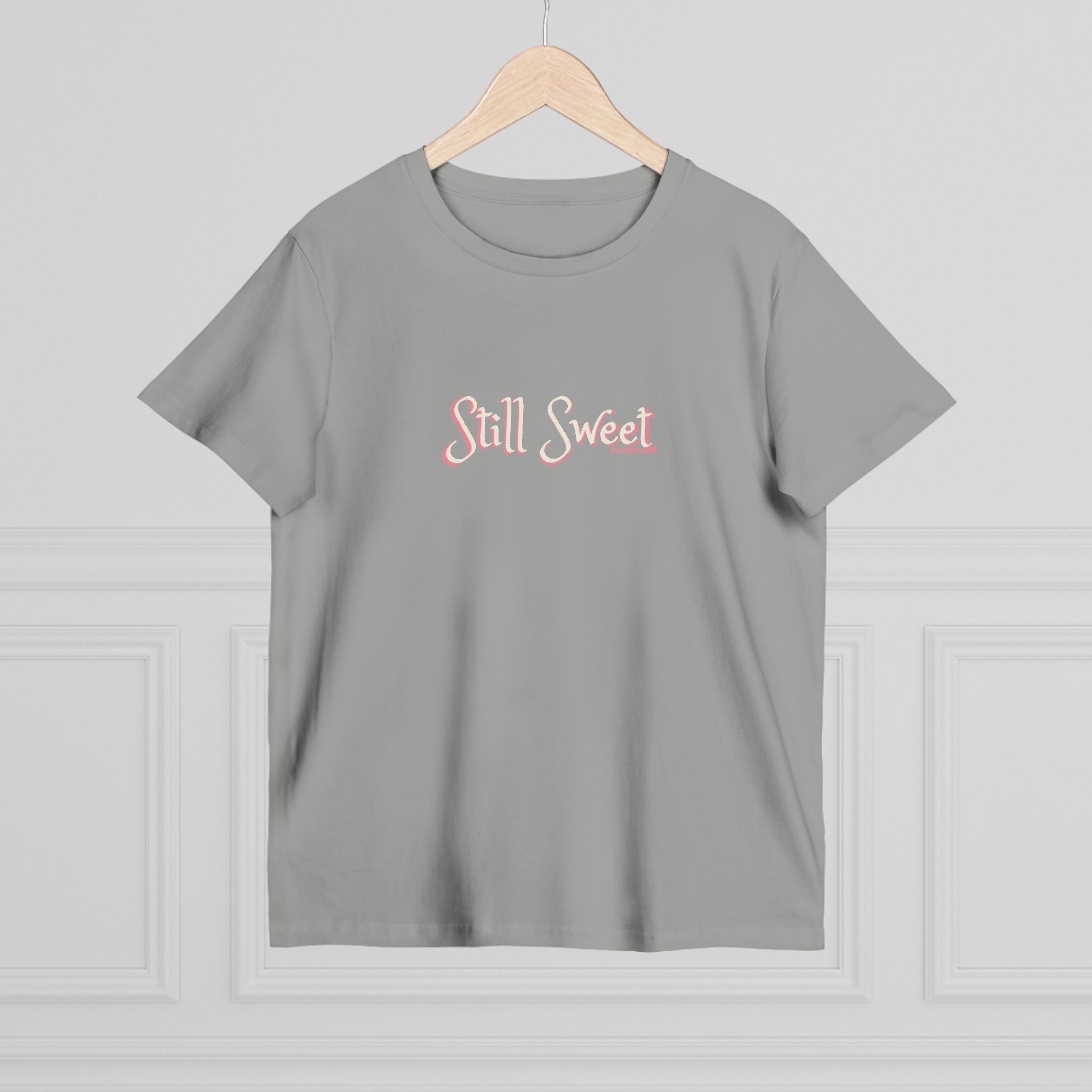 Still Sweet Women's Tee — Retro Script Maple Gray T-Shirt