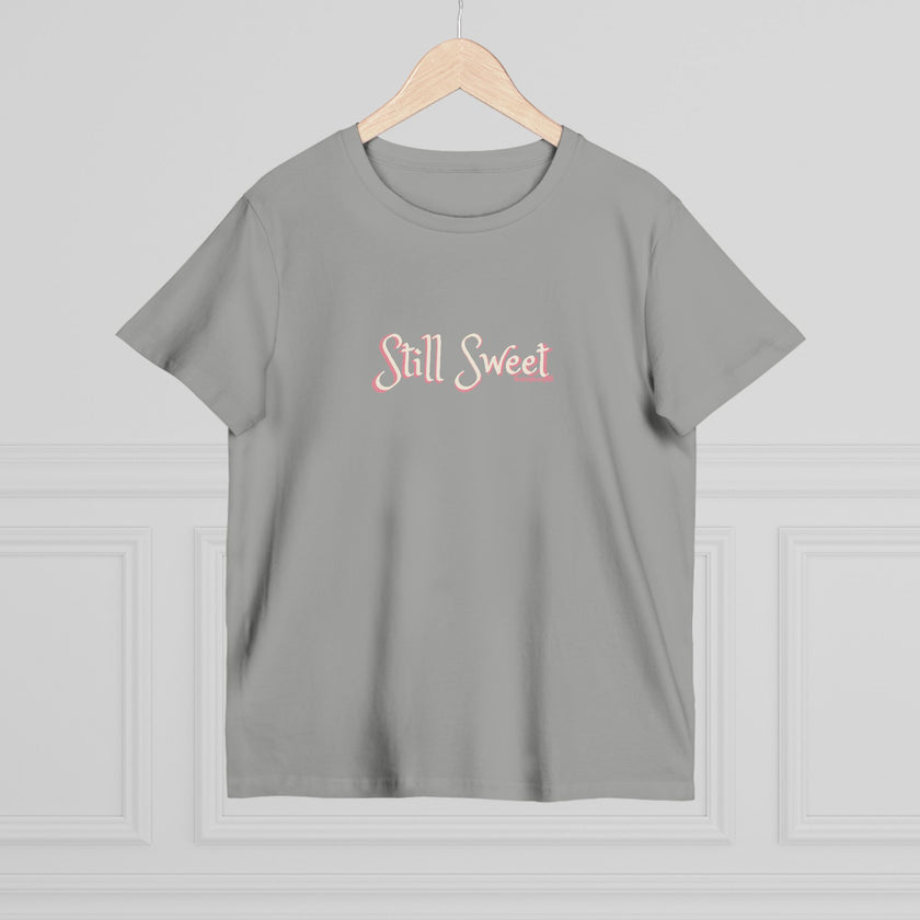 Still Sweet Women's Tee — Retro Script Maple Gray T-Shirt