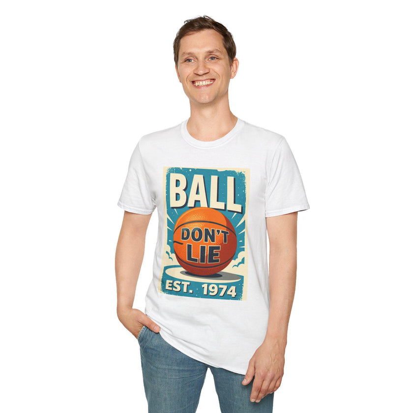 Basketball Lover Unisex Softstyle T-Shirt, Sports Fan Tee, Ball Don't Lie PDX, Graphic Tee, Gift for Hoops Enthusiast