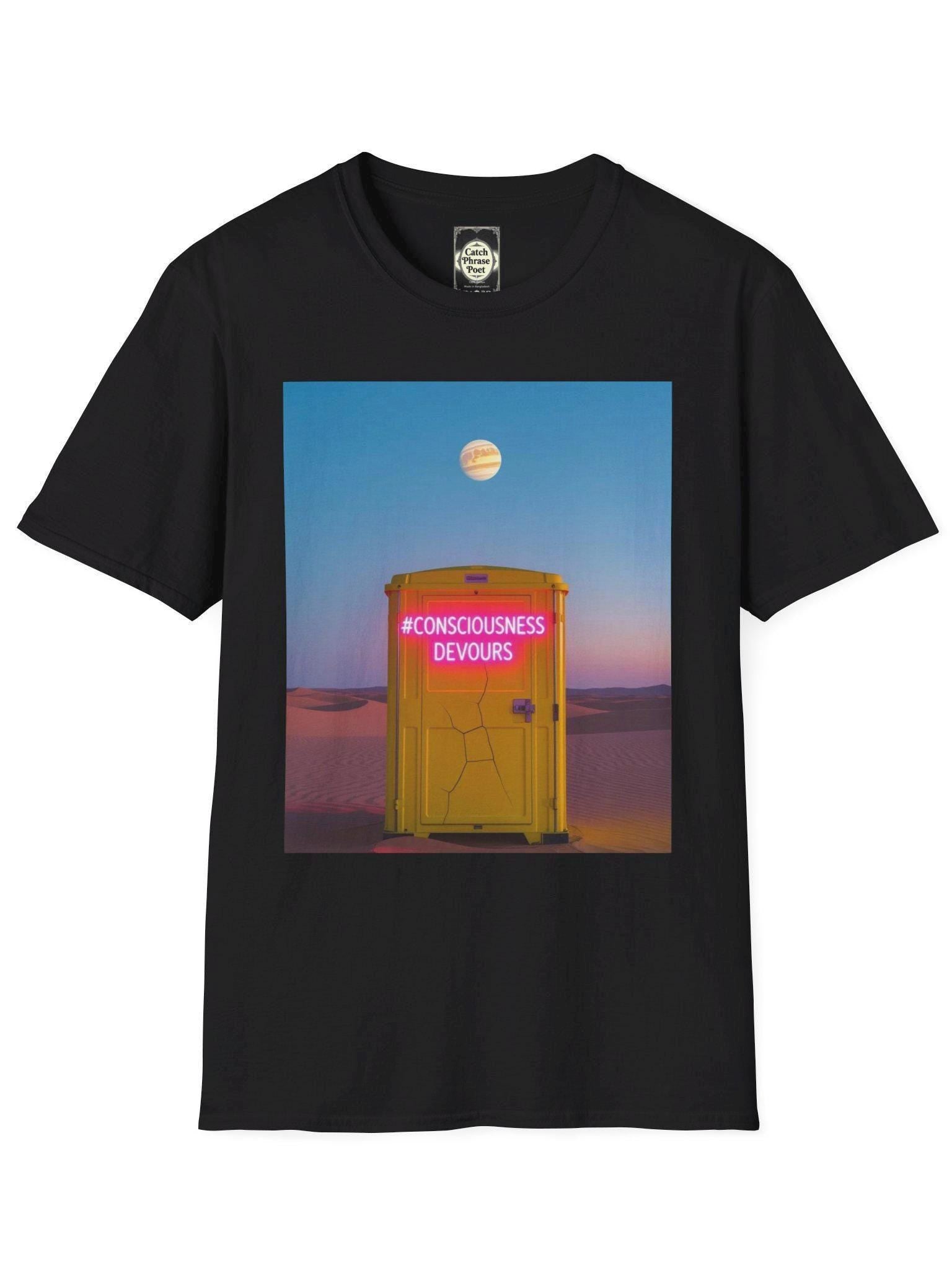 Consciousness Devours Graphic T-Shirt – Unisex Festival Tee