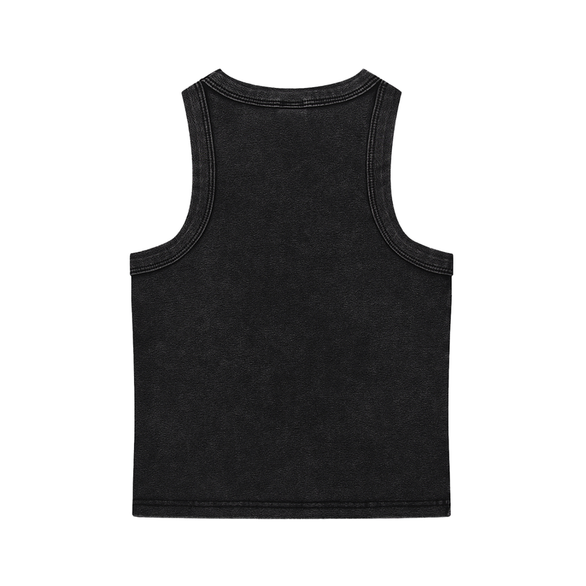 Radicalized By Music Women's Streetwear Snow Washed Ribbed Crop