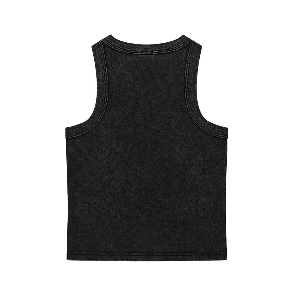Radicalized By Music Women's Streetwear Snow Washed Ribbed Crop