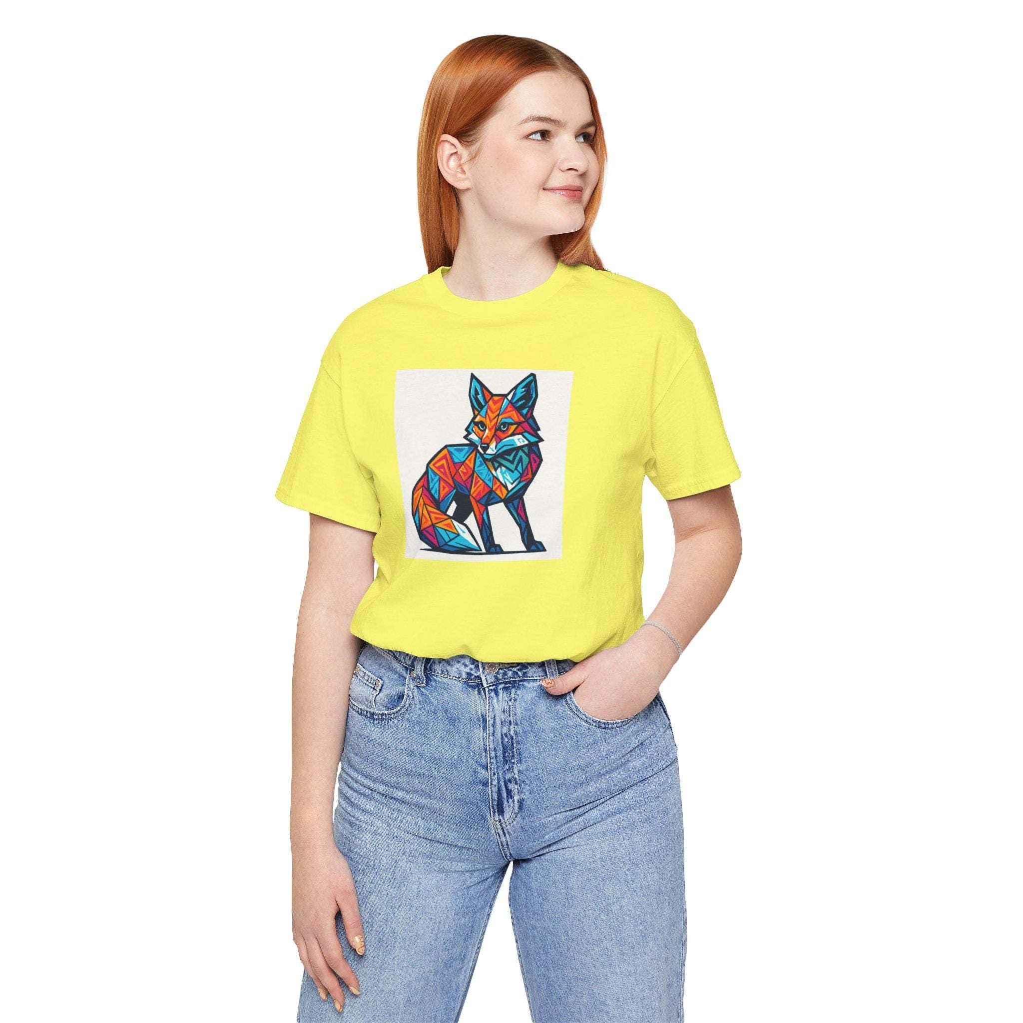 Geometric Fox Tee