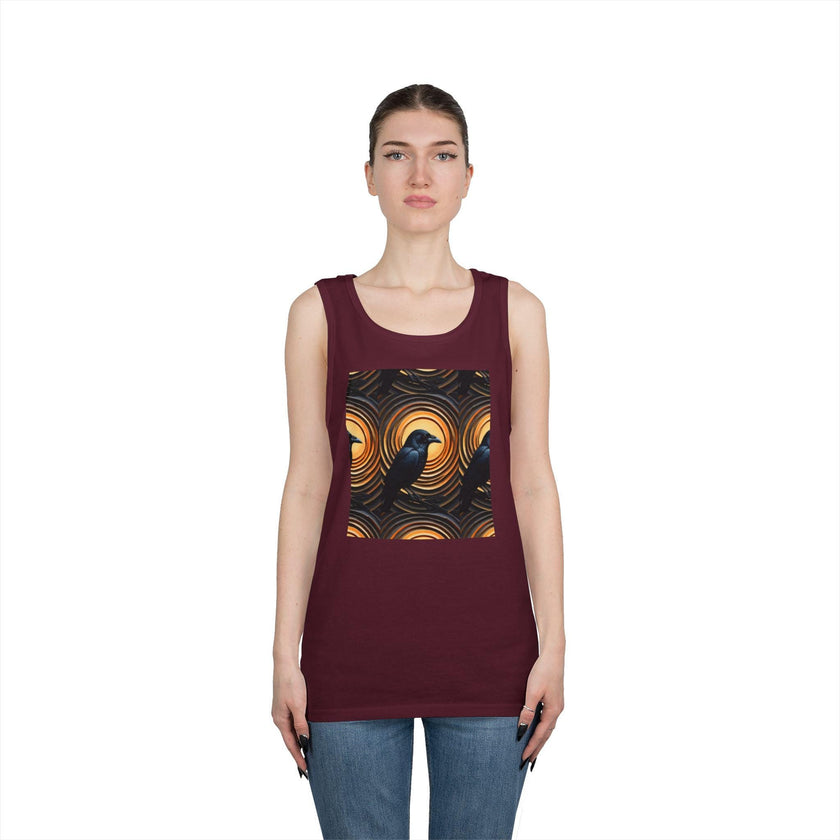 Raven Print Tank Top
