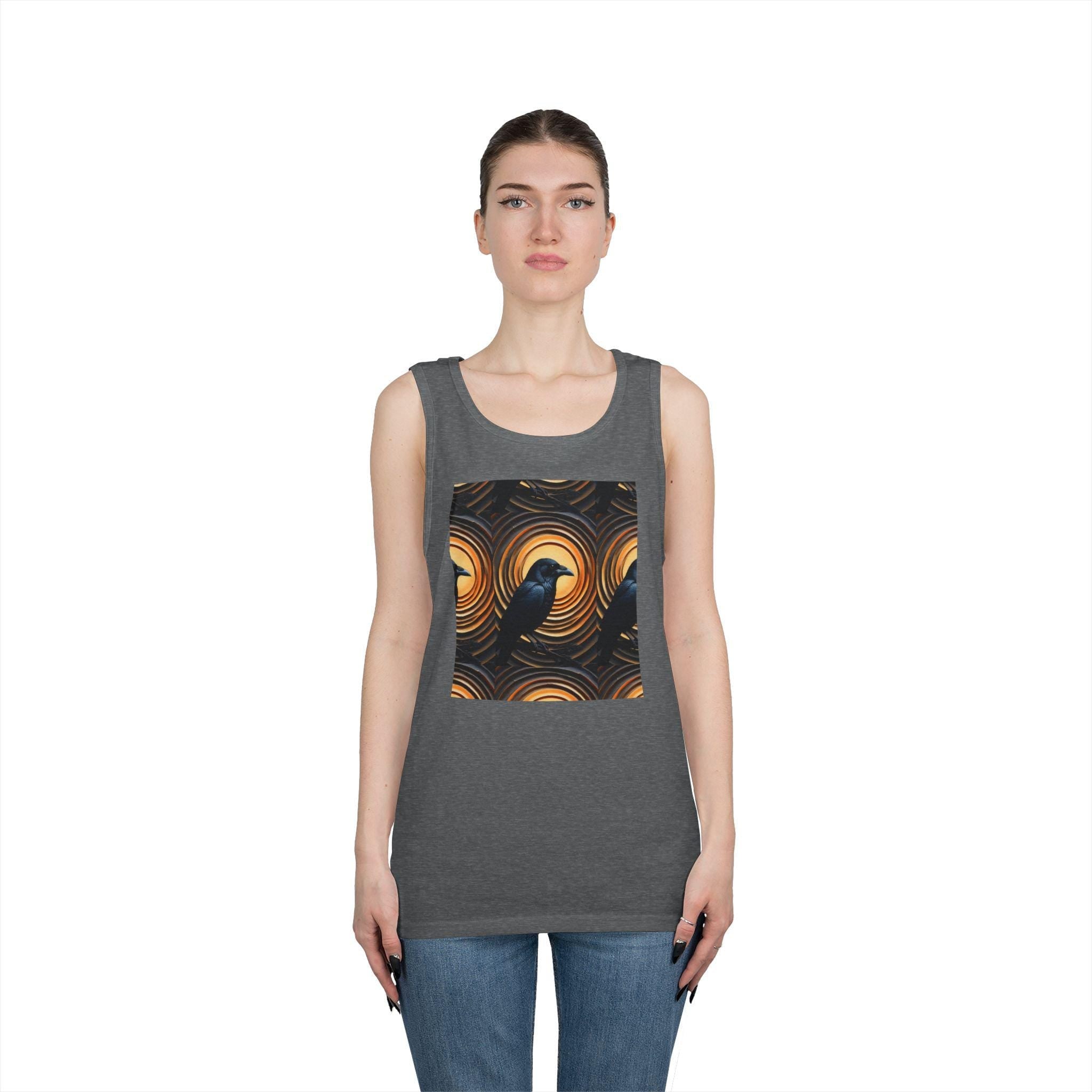 Raven Print Tank Top