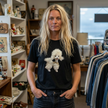 Fluffy White Poodle Tee | Cute Puppy Graphic Shirt