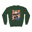 Skateboarding Panda Youth Sweatshirt: Colorful Kids Crewneck