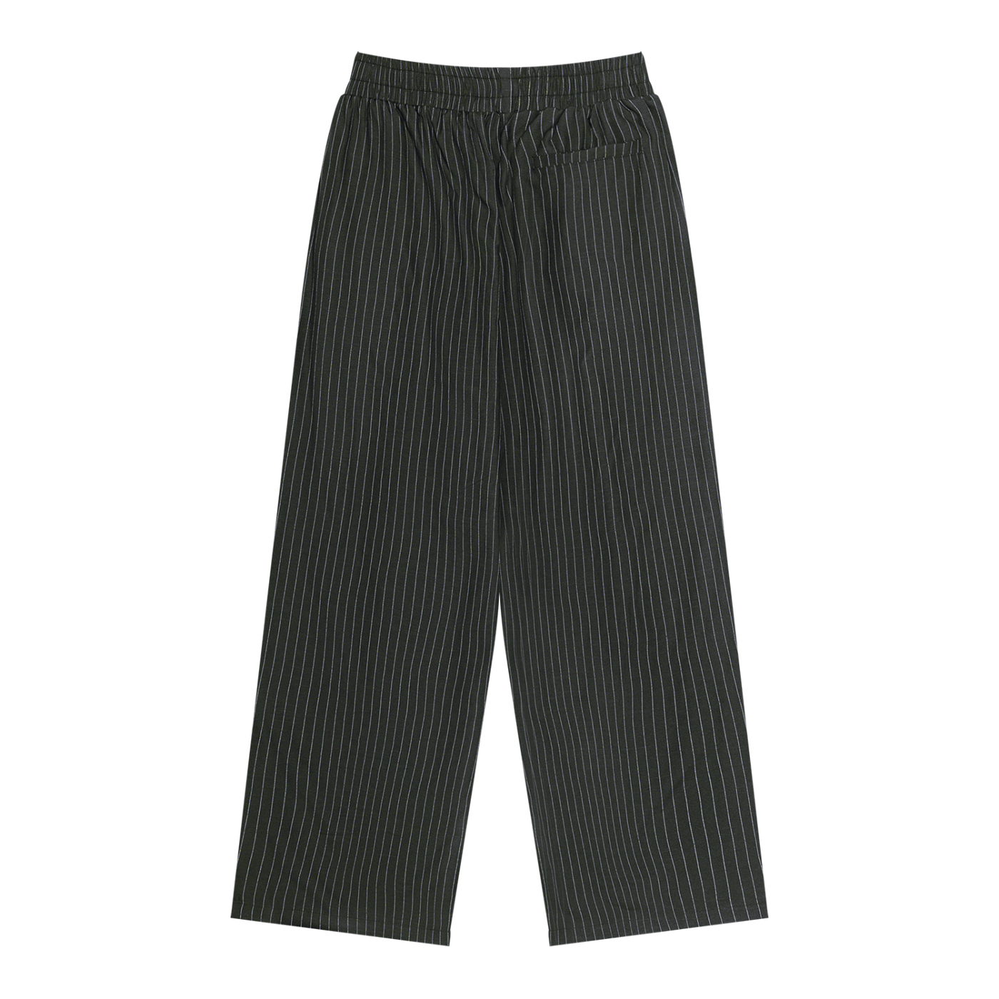 Catch Phrase Poet  Simple Unisex Striped Pleated Pants
