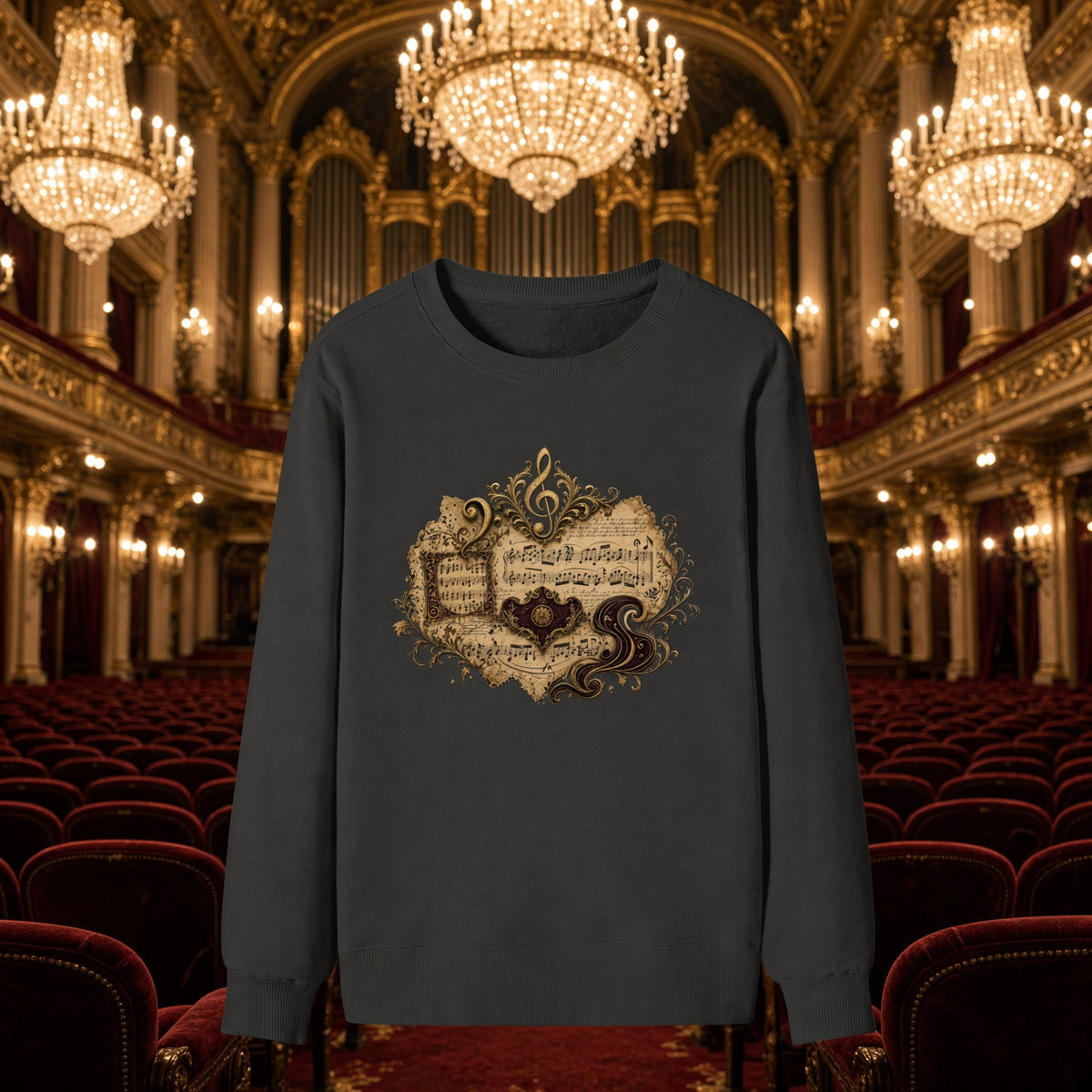 Music To Read Classic Unisex Cotton Sweatshirt
