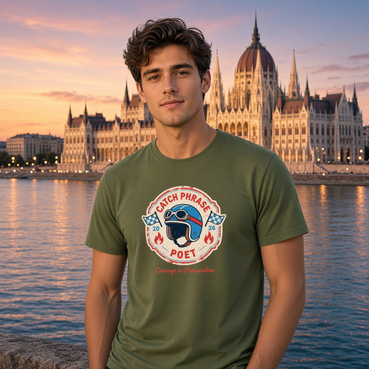 Courage in Persecution Statement Tee — Faith & Resilience Graphic