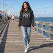 Catch Phrase Poet branded hoodie front view, oversized drop-shoulder fit — Catch Phrase Poet
