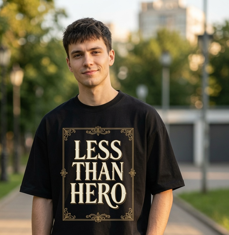 Less Than Hero Unisex Oversized T-Shirt