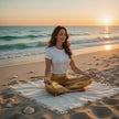Gold Metallic Bubble Shaping High-Waist Yoga Leggings