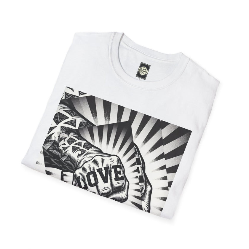 Love Fist Bump Love Hand Gesture T-Shirt | Heart Fist Tee