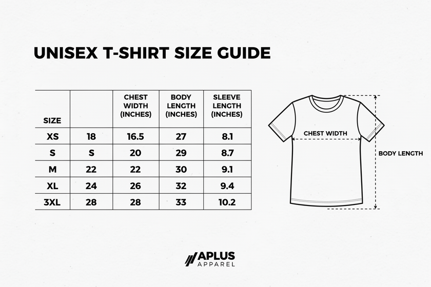 T-Shirt Size Chart
